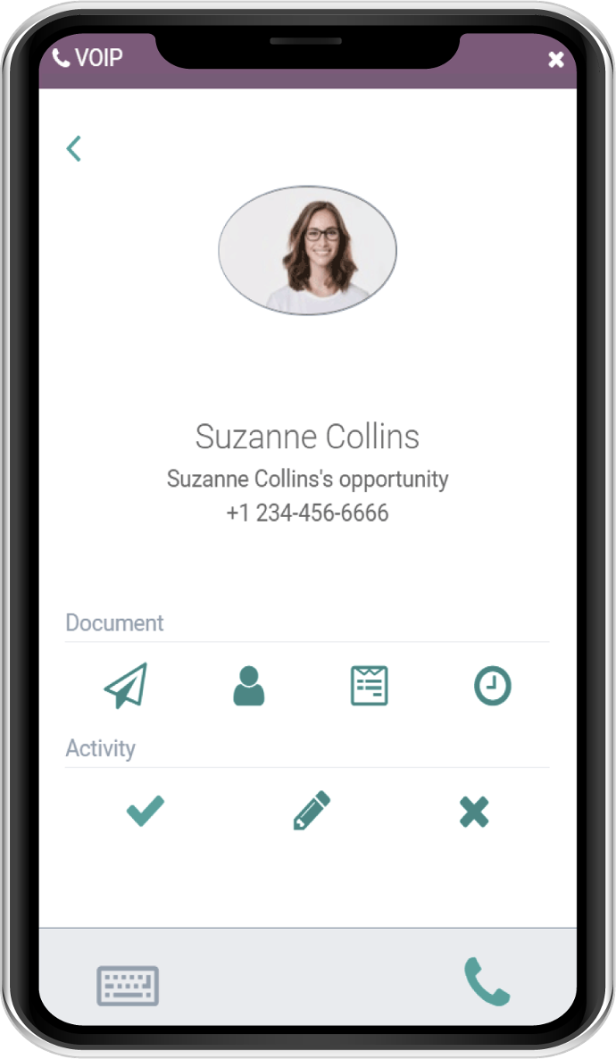 llamadas con el Voip Odoo