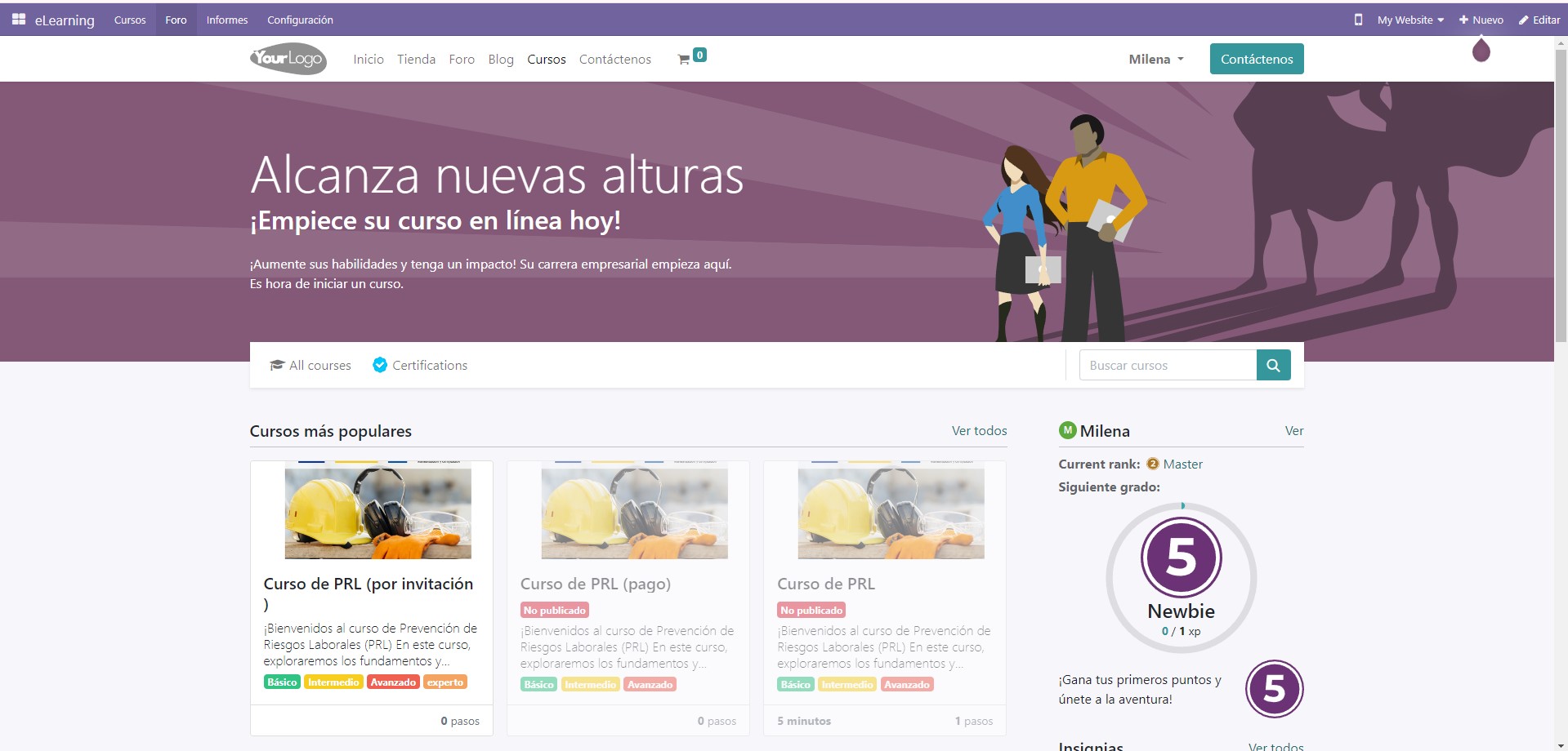 eLearning - Odoo- Binhex cloud