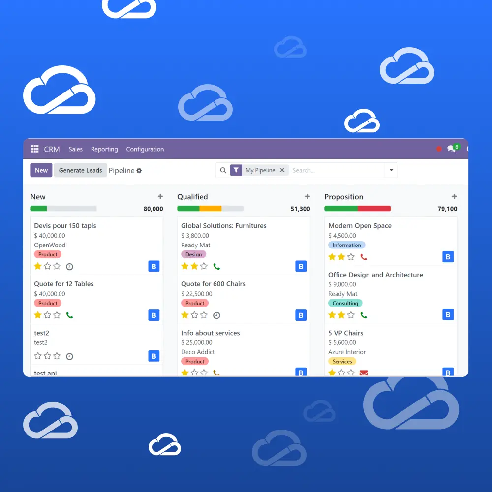 AI-powered ERP running securely in the cloud with Odoo Community