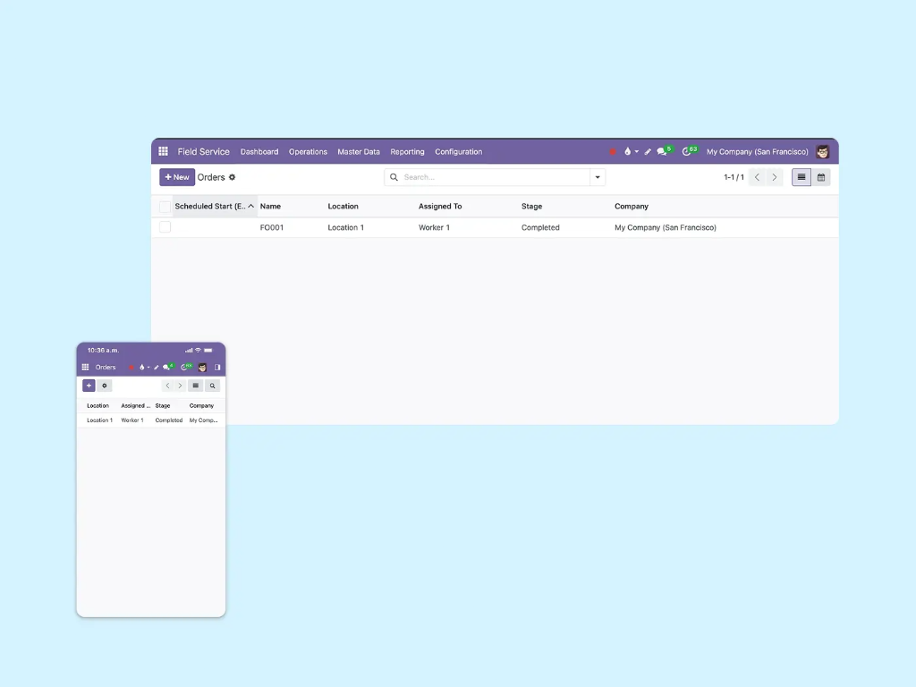 Desktop and mobile screenshots showing the app's main view